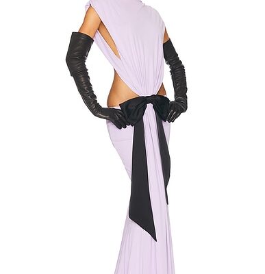 Helsa The Constantina Jersey Dress With Bow