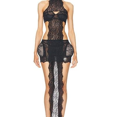 Jean Paul Gaultier X Shayne Oliver Lace Bandage Dress