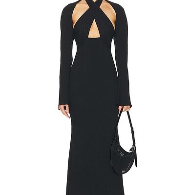 Johanna Ortiz Black Light Heart Ankle Dress