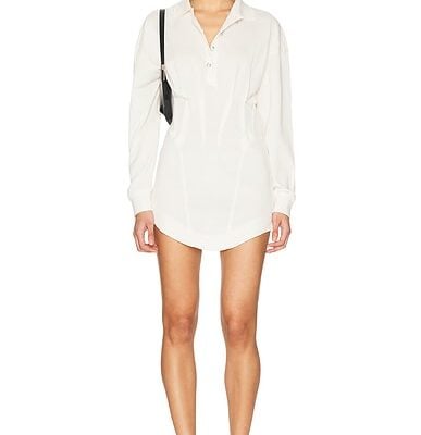 Mugler Long Sleeve Shirt Dress