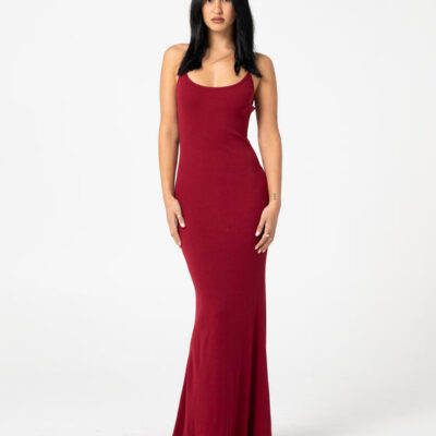 Rusty Nicky Fitted Slip Maxi Dress