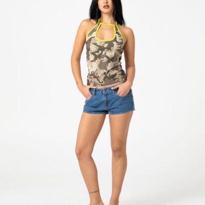 Rusty Camo Classics Halter Neck Top