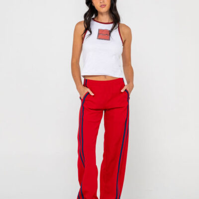 Rusty Bronson Side Stripe Low Rise Trackpant
