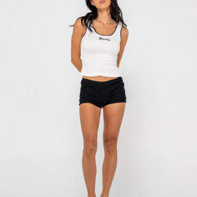 Rusty Cassian Ribbed Scoop Neck Singlet