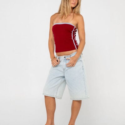 Rusty Bethany Baggy Low Rise Jort