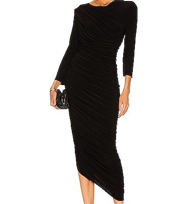Norma Kamali Long Sleeve Diana Gown