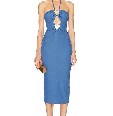 PatBO Merian Knit Halter Dress
