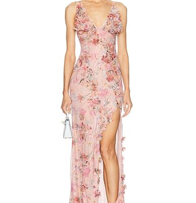 PatBO Lily Flower Gown