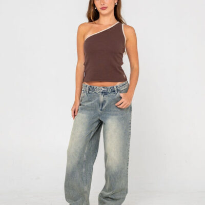 Rusty Bethany Baggy Low Rise Jean