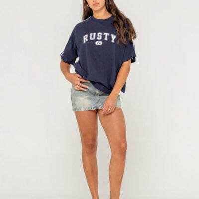 Rusty All Saint Collegiate OG Oversized Tee