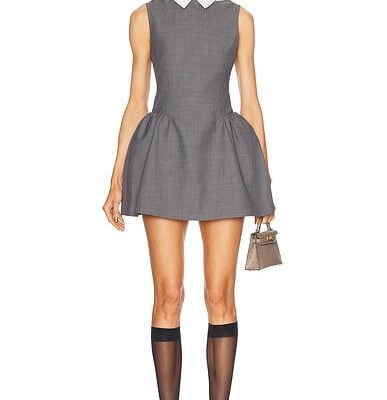 Shushu/Tong Shirtneck Patchwork Dress