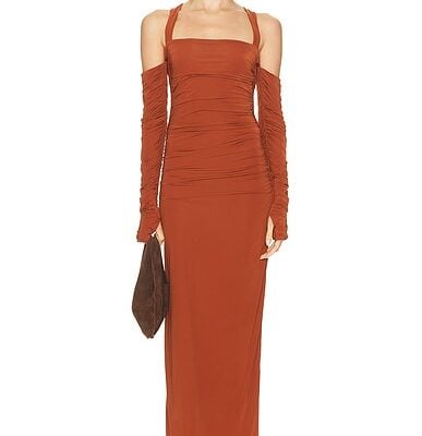 SIR. Rosseli Gathered Midi Dress