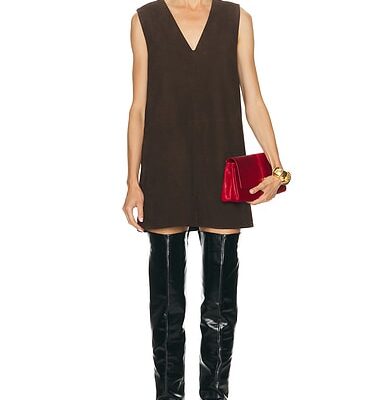SIMONMILLER Fountain Suede Mini Dress