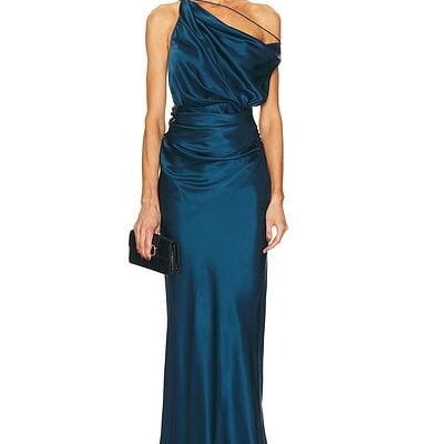 The Sei Strapped Off Shoulder Gown