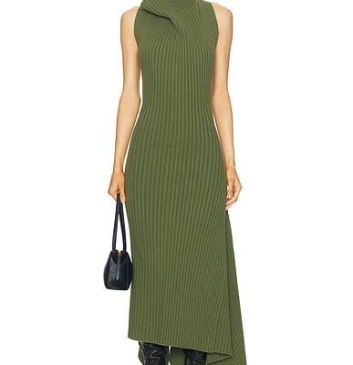 Victoria Beckham Sleeveless Rib Dress
