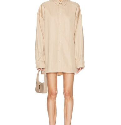 WARDROBE.NYC Drill Shirt Mini Dress