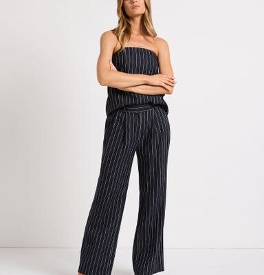 Marcs Movie Star Stripe Linen Pant