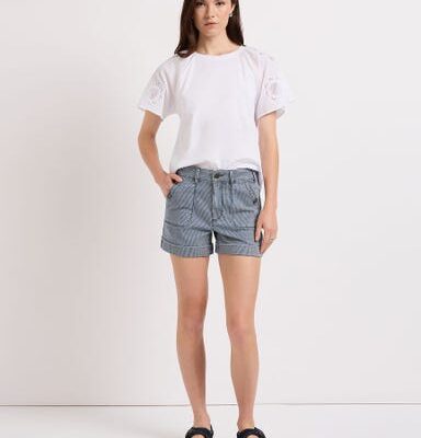 Marcs Nightingale Stripe Denim Short