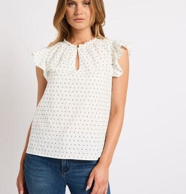 Marcs Betty Ruffle Top