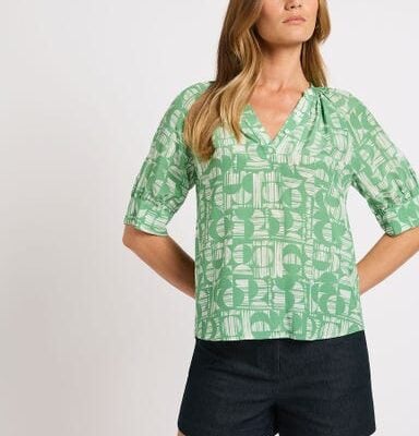 Marcs Circle Back Silk Blouse