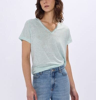 Marcs Sam V-Neck Linen Tee