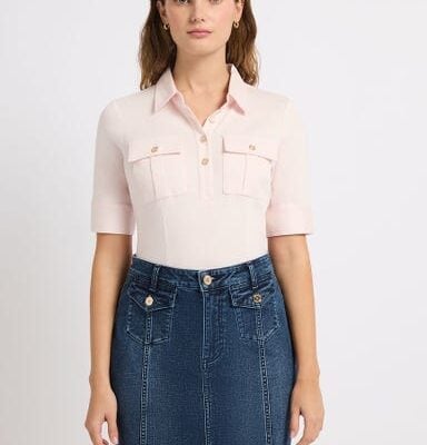 Marcs Harriet Mercerised Cotton Polo