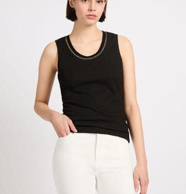 Marcs Agatha Lurex Trim Tank