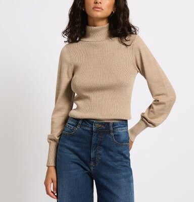 Marcs Frost Shimmer Roll Neck Knit