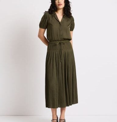 Marcs Karu Pleated Midi Skirt