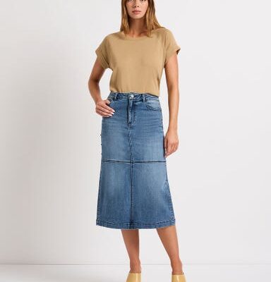 Marcs Mariah Studded Midi Skirt