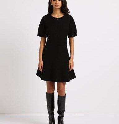 Marcs Mimi Felted Wool Mini Dress