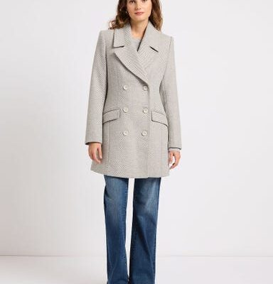 Marcs Elsa Wool Blend Twill Coat