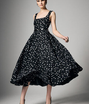 Ascot Dot Dress--MON-APW25DR0019