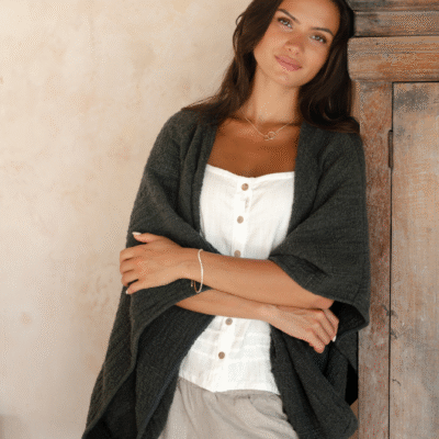 Bloom Cotton Shrug Charcoal