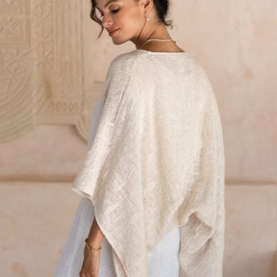 Bloom Cotton Shrug Ecru