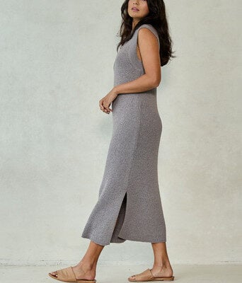 Cool Comfort Knit Maxi Dress--BOHO-1976