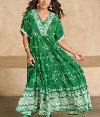 Dee Why Beach Cotton Maxi Dress--SEAB-61