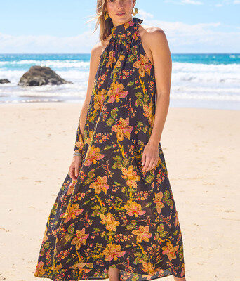 Dream Daze Cotton Maxi Dress--BOHO-1823