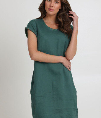 Festival Linen Dress--FOI-8314