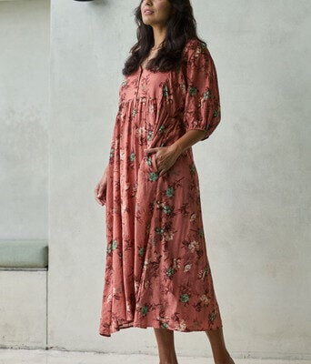 Full Of Sunshine Midi Dress--BOHO-1907