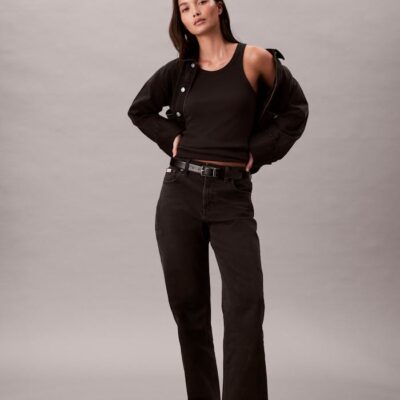 High Rise Straight Jeans