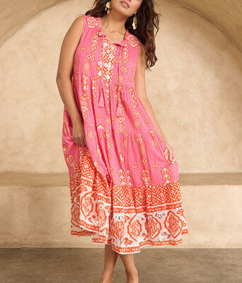 Jim Jim Falls Cotton Dress--SEAB-103