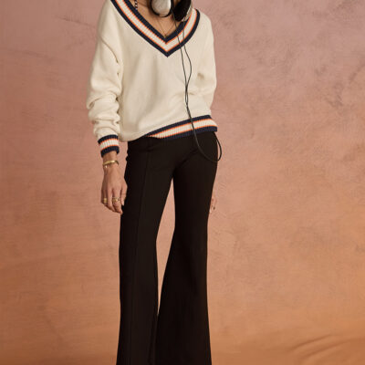 JOYELA FLARE PANT - BLACK [USW025009]
