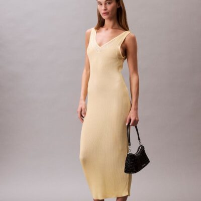 Knit Rib Sleeveless Dress