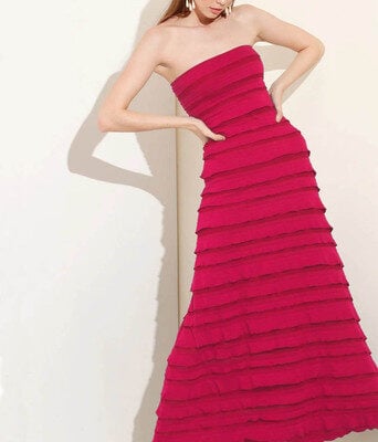 Maddison Maxi Ruffle Dress--SAC-STRD98-W17