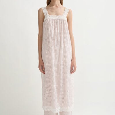 MARLOWE DRESS - CREAM & RED POLKA DOT