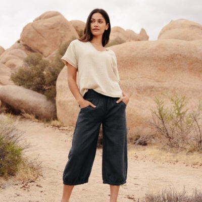 Marrakech Linen Pants Charcoal