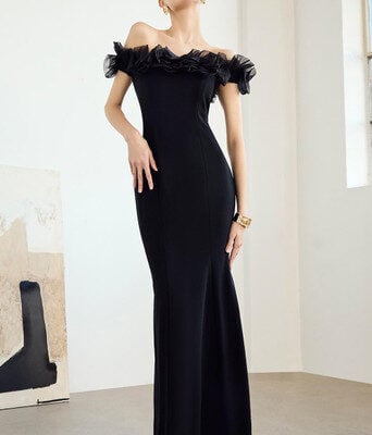 Mischa Organza Rose Gown--MON-B19MA527