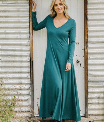 My Faithful Maxi Tee Dress--BOHO-451