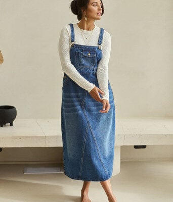 Overall Happiness Dress--BOHO-878